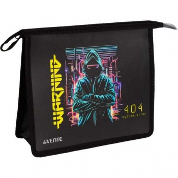 Папка д/тетр. А5 на молнии, картон/пластик deVENTE Cyber (243*200*80мм) арт.8056554