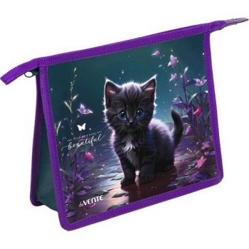 Папка д/тетр. А5 на молнии, картон/пластик deVENTE Beautiful Cat 3D (243*200*80мм) арт.8056568