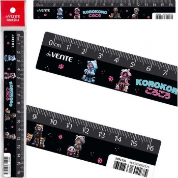 Линейка 16 см deVENTE Korokoro пластиковая с дизайном арт.5091520