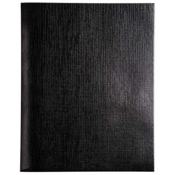 Тетрадь 96л в клетку Hatber, бумвинил METALLIC черная арт.96Т5бвВ1/059706