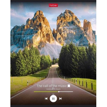 Тетрадь 96л в клетку Hatber Музыка зовет, ассорти арт.96Т5В1/075202