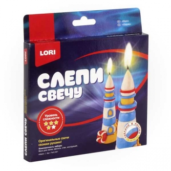 Набор для детского творчества - Восковая свеча. Слепи свечу Маяк (малый набор) арт.Пз/С-001