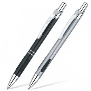 Ручка шариковая BRAUBERG подарочная Minister 0.7мм, синяя, резиновые вставки, метал. корпус, ассорти арт.141437