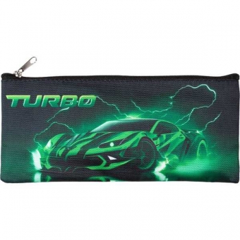 Пенал мягкий плоский 215х90х10мм Attomex Turbo, текстильный, на молнии арт.7024503