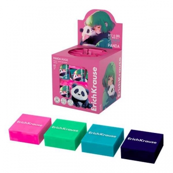 Ластик ErichKrause Panda Hugs ассорти арт.63057