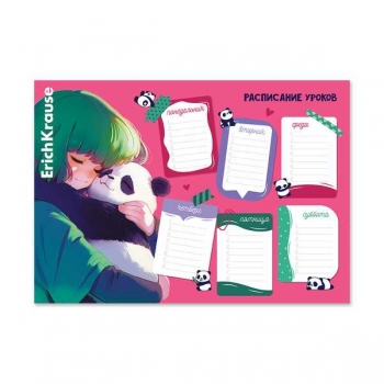 Расписание уроков А4 ErichKrause Panda Hugs арт.63478