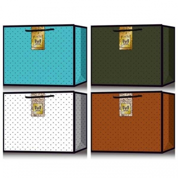 Пакет подарочный 59x44x17 см бумажный deVENTE Butterfly, горизонтальный, ассорти  арт.9041431