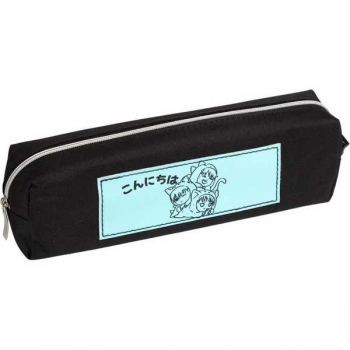 Пенал мягкий прямоугольный 210х60х40 deVENTE Chico, текстиль на молнии, синий арт.7020591