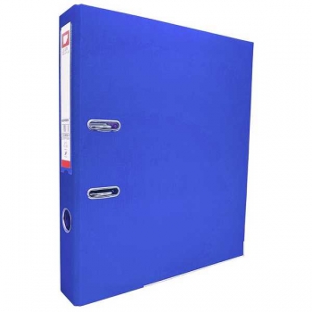 Файл-регистратор А4/75мм ПВХ WORPSON c мет. уголком, с карманом на корешке, АССОРТИ, синий арт.554_син