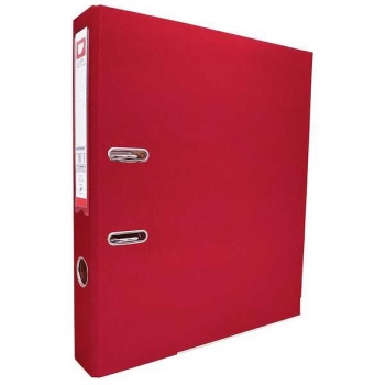 Файл-регистратор А4/50мм ПВХ WORPSON c мет. уголком, с карманом на корешке, АССОРТИ, красный арт.553_красн