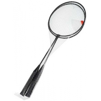 Набор для игры в бадминтон, 2 металл. ракетки,1 волан, в сетке   арт.AN01022