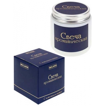 Свеча ароматическая с дерев. фитилем Ваниль и кокос с пожеланием 6,5*6см арт.УД-3924