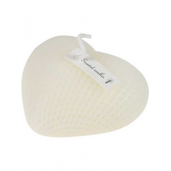 Свеча декоративная Пламя любви с ароматом туберозы, 7,4*6,5*3,2см, белая арт.УД-6204