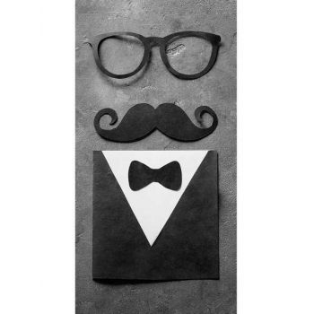 Конверт для денег 83*162мм Optima Мужской костюм, УФ-лак арт.1-04-0419