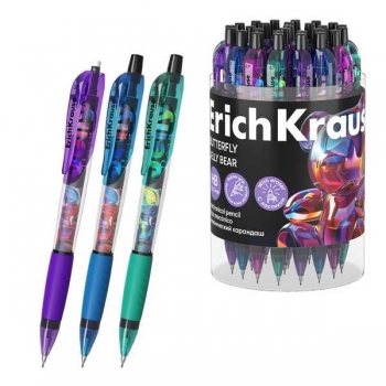 Карандаш автоматический 0.7мм ErichKrause Butterfly Jelly Bear, ластик, корпус ассорти арт.62782