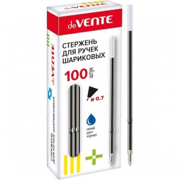 Стержень д/авторучек deVENTE 110мм/0.7мм синий арт.5074300