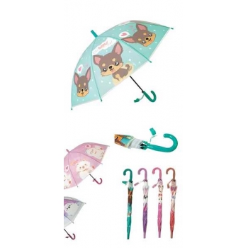Зонт детский 50см Любимый питомец  со свистком, ПВХ, в пакете, цвет микс арт. ЗНТ-2428