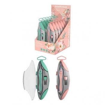 Готовальня ErichKrause (2 пр.) Pastel Bloom (циркуль, грифели) в пласт.футляр с прозр. крышкой арт.61431