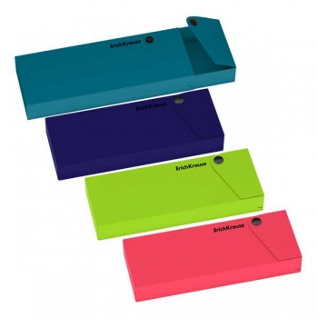 Пенал ErichKrause пластиковый Soft Reef, ассорти арт.62974