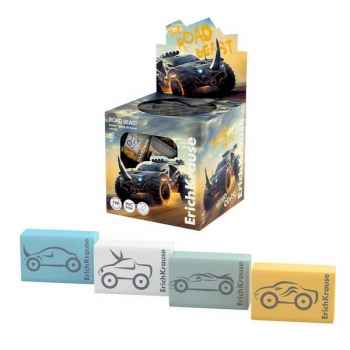 Ластик ErichKrause Road Beast ассорти арт.63058