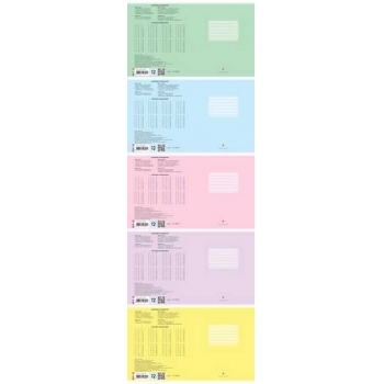 Тетради 12л ученические в клетку КОМПЛЕКТ 10шт. Альт КЛАССИКА. PASTEL, (без надписей), 5 цветов  арт.7-12-489/1-10