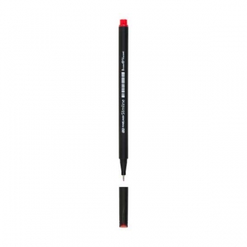 Ручка капиллярная Bruno Visconti Slimline, 0.36мм, красная арт.36-0036