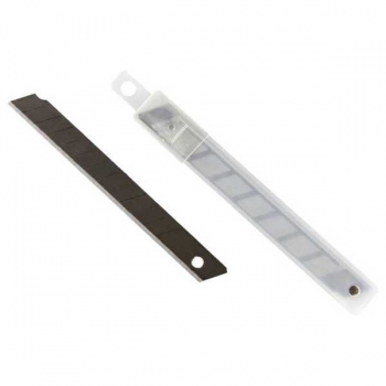 Лезвия д/канц. ножа deVENTE 09мм 10шт TOTAL BLACK арт.4092400