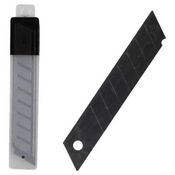 Лезвия д/канц. ножа deVENTE 18мм 10шт TOTAL BLACK  арт.4092401