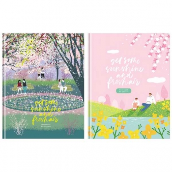 Блокнот А5 80л. бизнес BG Я и ты, клетка, тверд. обложка, матовая ламинация арт.ББ5т80_лм 10254