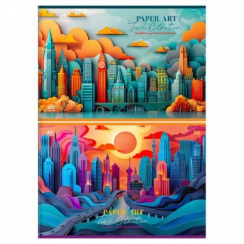 Альбом для рисов. А4 40л. на скрепке BG Paper art, выб. лак арт.АР4ск40_вл 08620