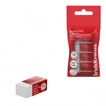 Ластик ErichKrause EasyRub Mini в наборе 4 шт арт.63543