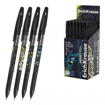 Ручка шариковая ErichKrause R-301 Sport DNA StickGrip, 0.7мм, синяя арт.61006
