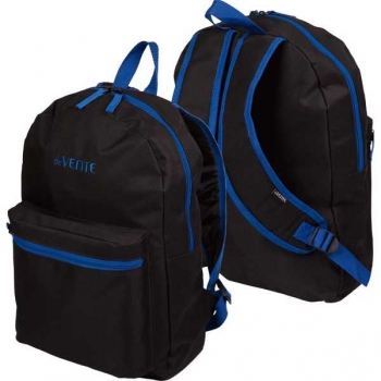 Рюкзак deVENTE подростковый 40х29х17 Black 1 отд. на молнии, 1 передний карм., черный с синим арт. 7032379