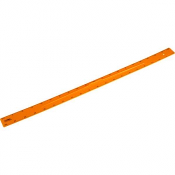 Линейка 100 см СТАММ для школьной доски, пластиковая, желтая, с ручкой арт.ЛН-13051