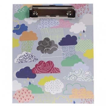 Планшет А5 Hatber Funny Clouds с верх.зажимом, картон арт.Пп5л_075748