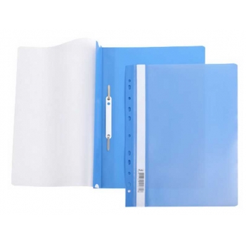 Папка-скоросшиватель A4 Hatber, 180мкм, синяя, с перфорацией арт.AS4_00202