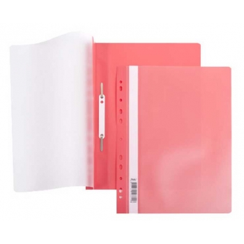 Папка-скоросшиватель A4 Hatber, 180мкм, красная, с перфорацией арт.AS4_00203