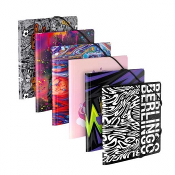 Папка А5+ на резинках Berlingo Colormix А5+, с рисунком, ассорти арт.FB4_A403F