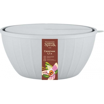Салатник SugarSpice Vanilla с крышкой 1,7л трюфель арт.SE1866 10 025