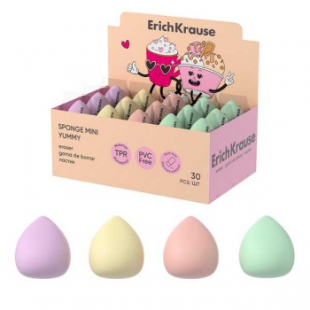 Ластик ErichKrause Sponge Mini Yummy, ассорти арт.63474