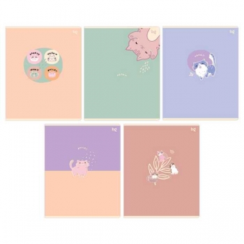 Тетрадь 48л в клетку BG ЭКОНОМ Smile, ассорти арт.Т5ск48 62704