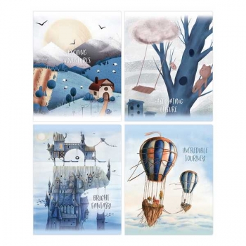 Тетрадь 48л в клетку BG Увлекательное путешествие, матовая ламинация, ассорти арт.Т5ск48_лм 12710