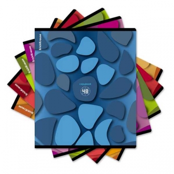 Тетрадь 48л в клетку ErichKrause Color Stones, выборочный УФ-лак арт.47520