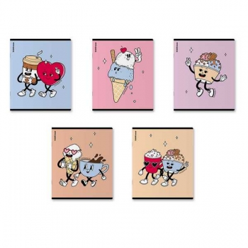 Тетрадь 48л в клетку ErichKrause Yummy, матовая ламинация+выборочный УФ-лак арт.63309