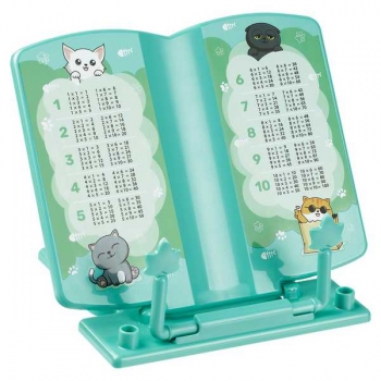 Подставка для книг пластиковая СТАММ 200*200 мм Коты  арт.ПК-32111