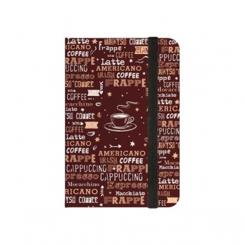 Записная книжка А6 100л на резинке Bruno Visconti MEGAPOLIS JOURNAL.COFFEE TIME, ЛАТТЕ в точку арт.3-478/10