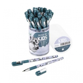 Ручка шариковая Bruno Visconti MagicWrite. Kids. Енот, 0.5мм, синяя арт.20-0240/51