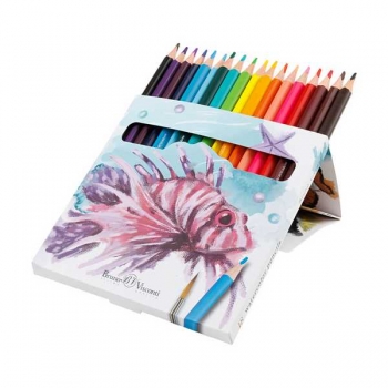 Карандаши Bruno Visconti 18цв DREAM WORLD акварельные, трехгранные, в картонной уп. арт.30-0135