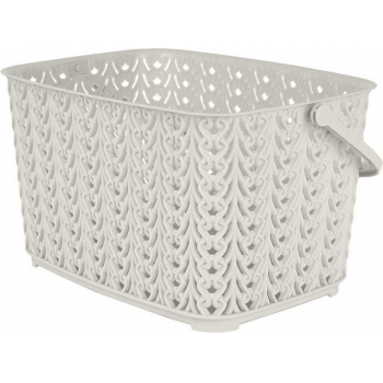 Корзина для хранения Plast Team Melange с ручкой 3л 23,3х17,5х12,6см молочный туман арт.PT4086 10 048