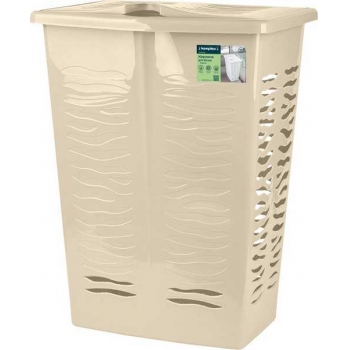 Корзина для белья Keeplex Regular с откидной крышкой 42л 39,8х29,9х53,7см бежевый топаз арт.KL1707 11 005